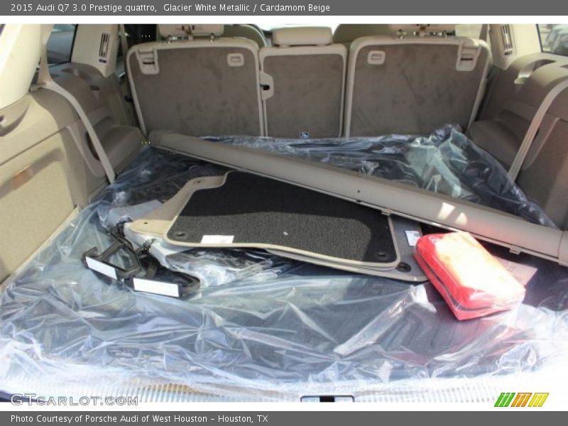 Glacier White Metallic / Cardamom Beige 2015 Audi Q7 3.0 Prestige quattro