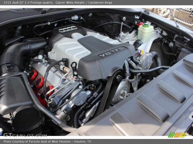 Glacier White Metallic / Cardamom Beige 2015 Audi Q7 3.0 Prestige quattro