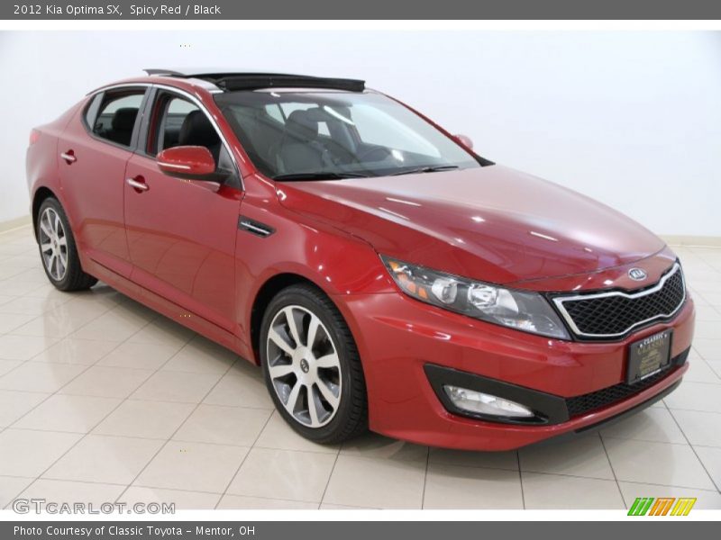 Spicy Red / Black 2012 Kia Optima SX