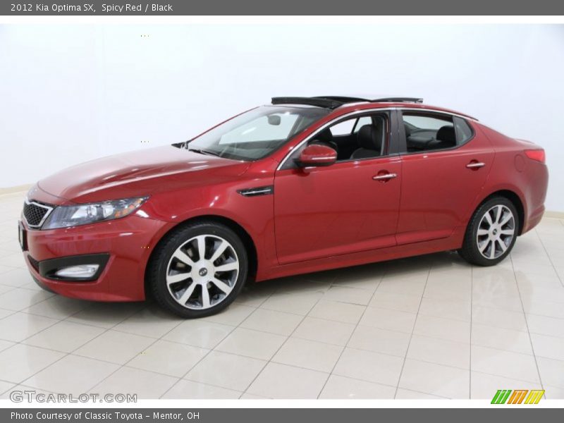 Spicy Red / Black 2012 Kia Optima SX