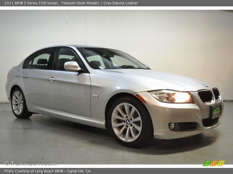Titanium Silver Metallic / Gray Dakota Leather 2011 BMW 3 Series 328i Sedan