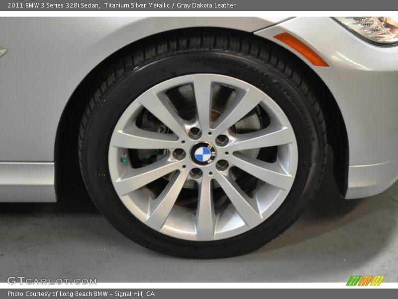 Titanium Silver Metallic / Gray Dakota Leather 2011 BMW 3 Series 328i Sedan