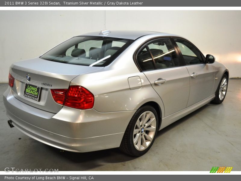 Titanium Silver Metallic / Gray Dakota Leather 2011 BMW 3 Series 328i Sedan