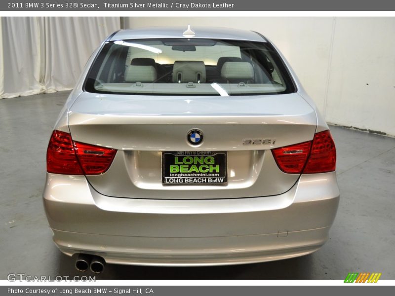 Titanium Silver Metallic / Gray Dakota Leather 2011 BMW 3 Series 328i Sedan