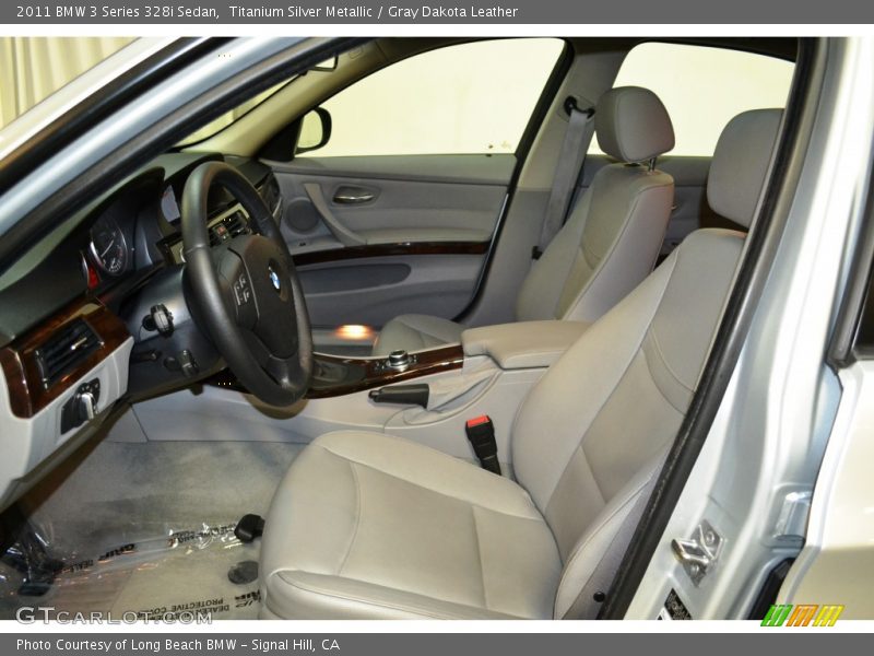Titanium Silver Metallic / Gray Dakota Leather 2011 BMW 3 Series 328i Sedan