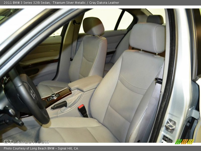 Titanium Silver Metallic / Gray Dakota Leather 2011 BMW 3 Series 328i Sedan