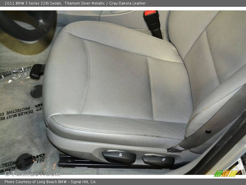 Titanium Silver Metallic / Gray Dakota Leather 2011 BMW 3 Series 328i Sedan