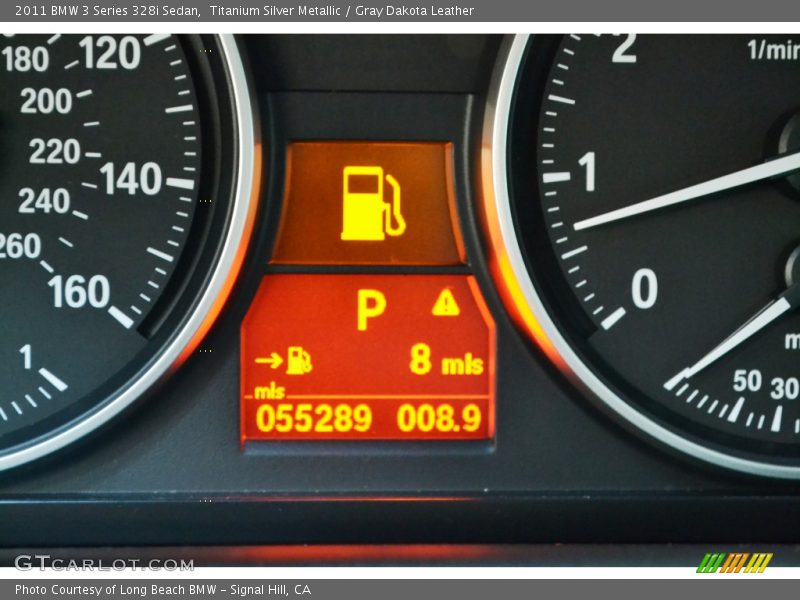 Titanium Silver Metallic / Gray Dakota Leather 2011 BMW 3 Series 328i Sedan