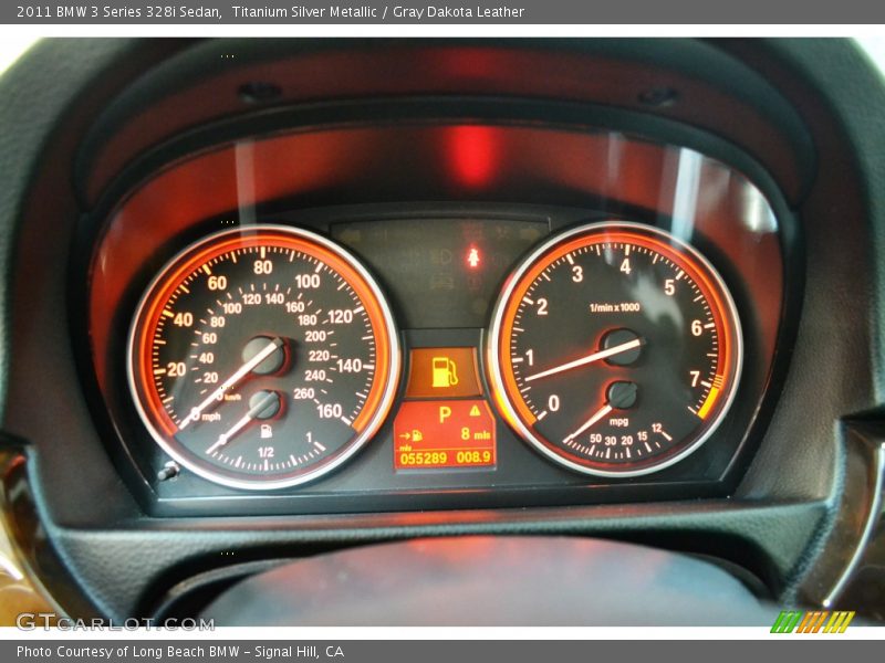 Titanium Silver Metallic / Gray Dakota Leather 2011 BMW 3 Series 328i Sedan