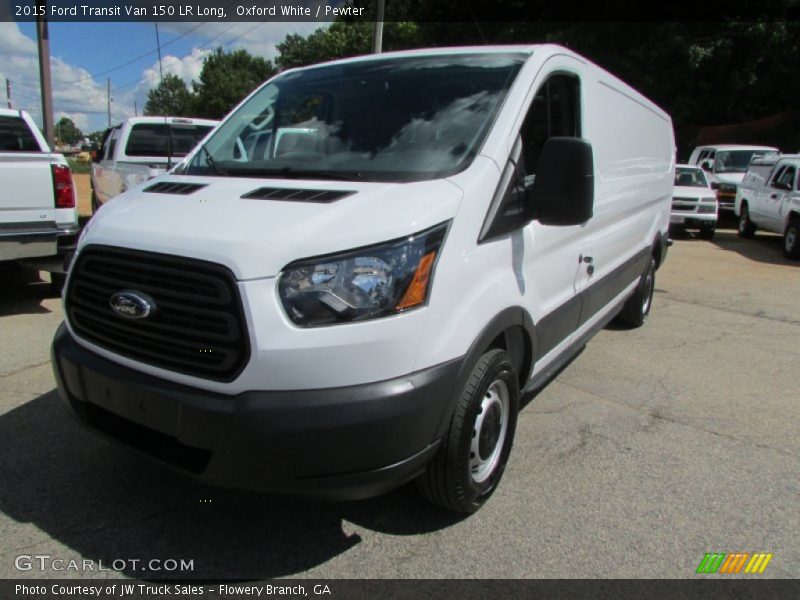 Oxford White / Pewter 2015 Ford Transit Van 150 LR Long