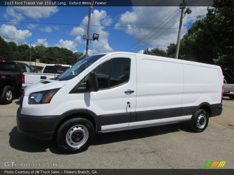 Oxford White / Pewter 2015 Ford Transit Van 150 LR Long
