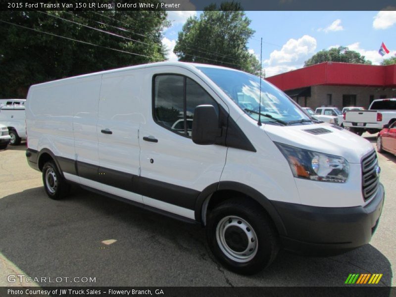 Oxford White / Pewter 2015 Ford Transit Van 150 LR Long