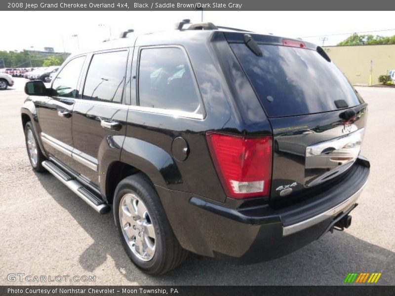 Black / Saddle Brown/Dark Slate Gray 2008 Jeep Grand Cherokee Overland 4x4
