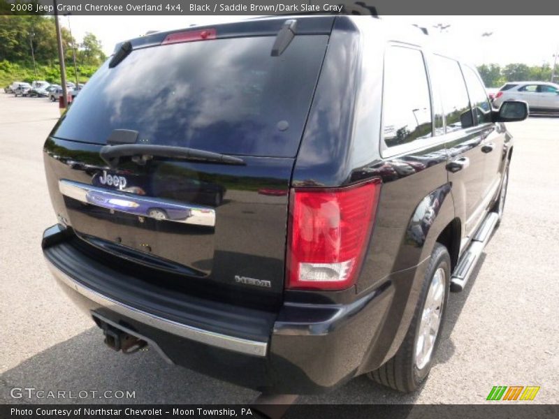 Black / Saddle Brown/Dark Slate Gray 2008 Jeep Grand Cherokee Overland 4x4