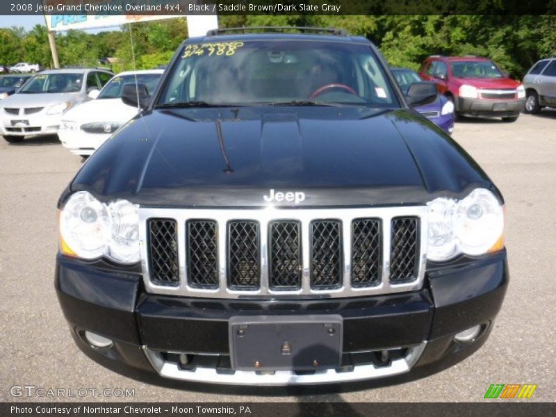 Black / Saddle Brown/Dark Slate Gray 2008 Jeep Grand Cherokee Overland 4x4