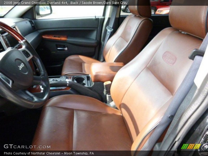 Black / Saddle Brown/Dark Slate Gray 2008 Jeep Grand Cherokee Overland 4x4