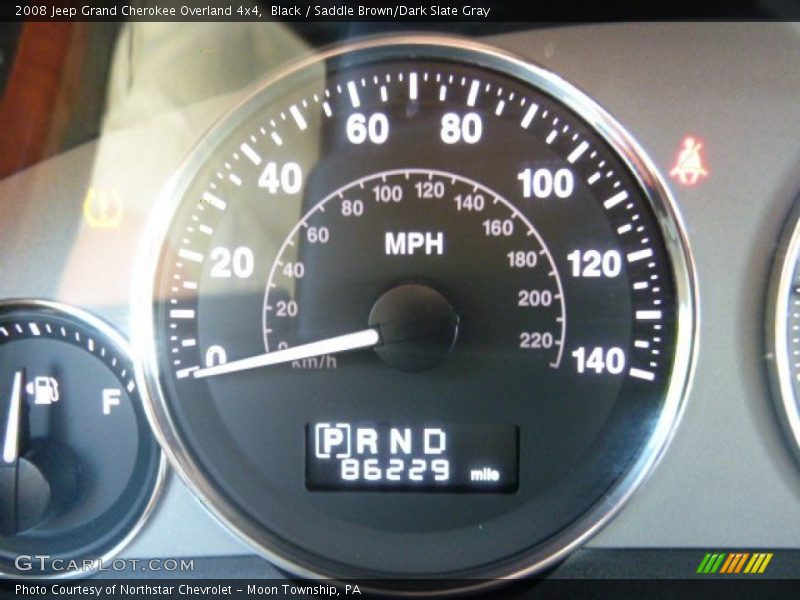 Black / Saddle Brown/Dark Slate Gray 2008 Jeep Grand Cherokee Overland 4x4