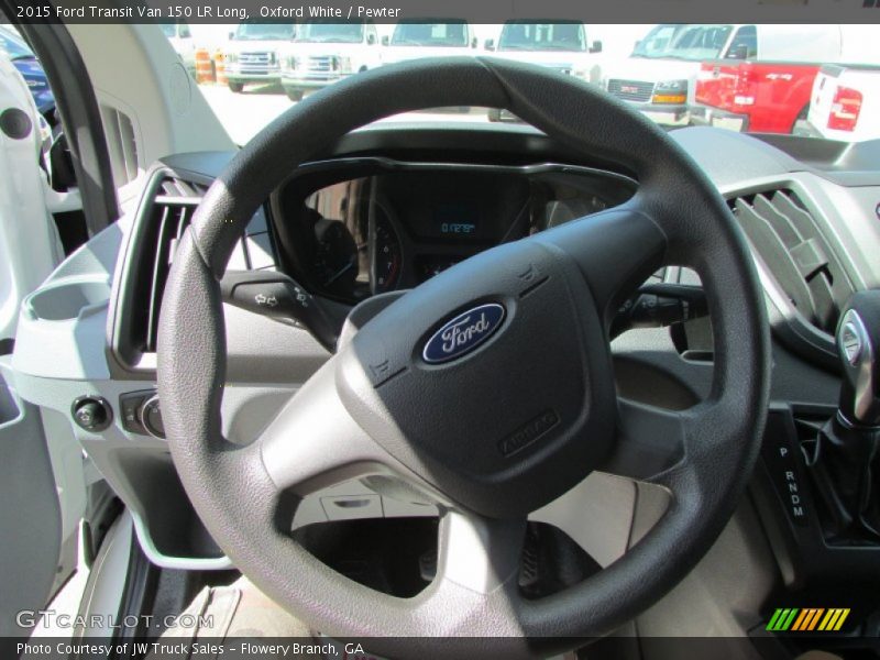 Oxford White / Pewter 2015 Ford Transit Van 150 LR Long