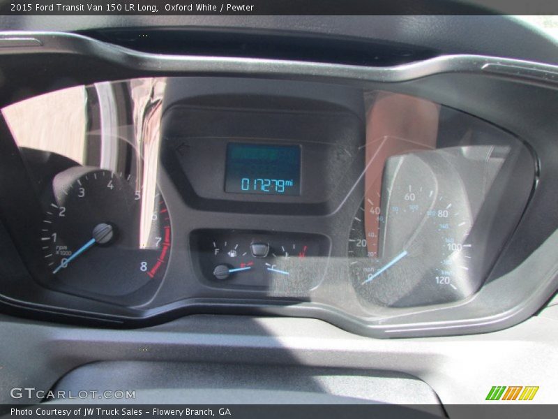 Oxford White / Pewter 2015 Ford Transit Van 150 LR Long