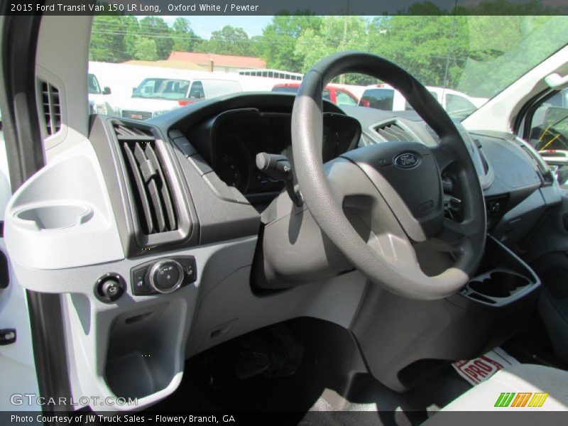 Oxford White / Pewter 2015 Ford Transit Van 150 LR Long
