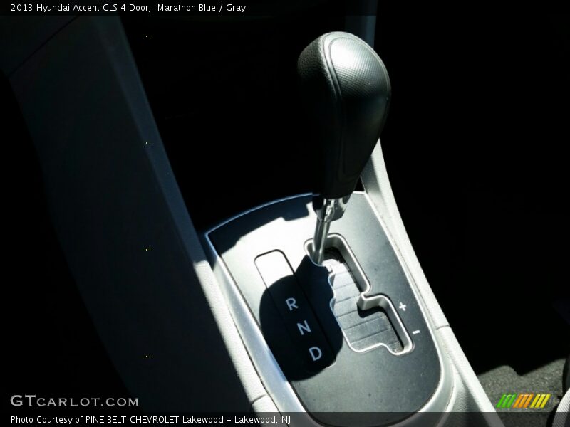 Marathon Blue / Gray 2013 Hyundai Accent GLS 4 Door