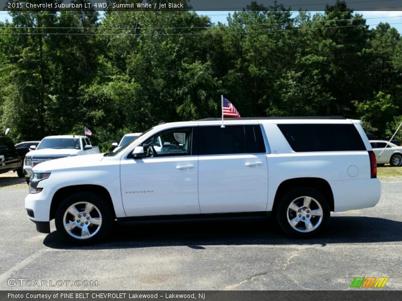 Summit White / Jet Black 2015 Chevrolet Suburban LT 4WD