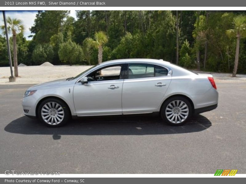 Silver Diamond / Charcoal Black 2013 Lincoln MKS FWD