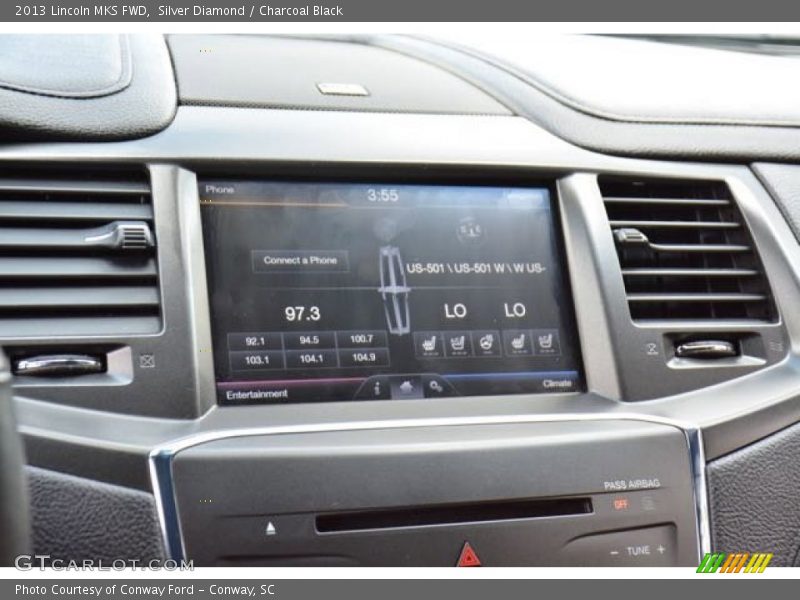 Silver Diamond / Charcoal Black 2013 Lincoln MKS FWD