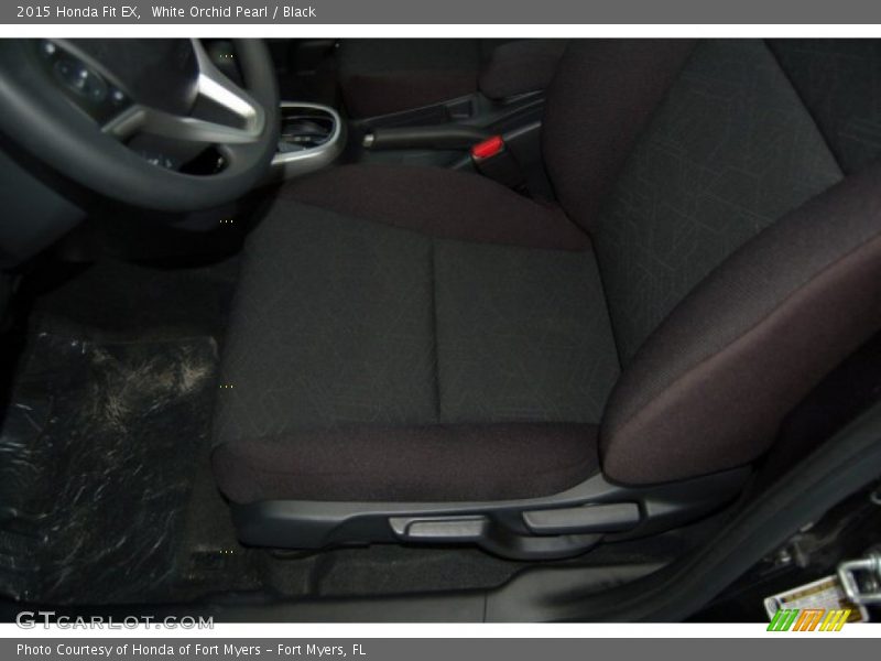 White Orchid Pearl / Black 2015 Honda Fit EX