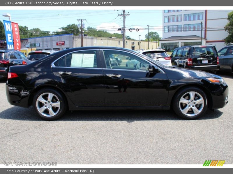 Crystal Black Pearl / Ebony 2012 Acura TSX Technology Sedan