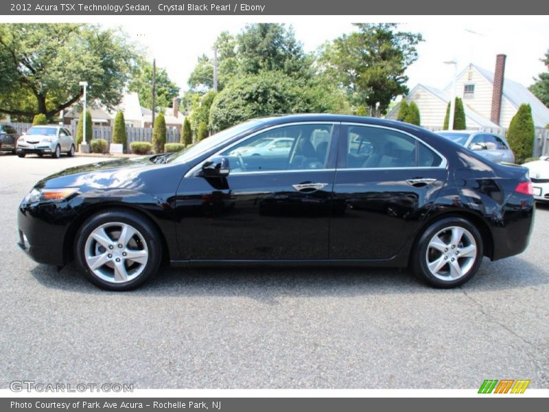 Crystal Black Pearl / Ebony 2012 Acura TSX Technology Sedan