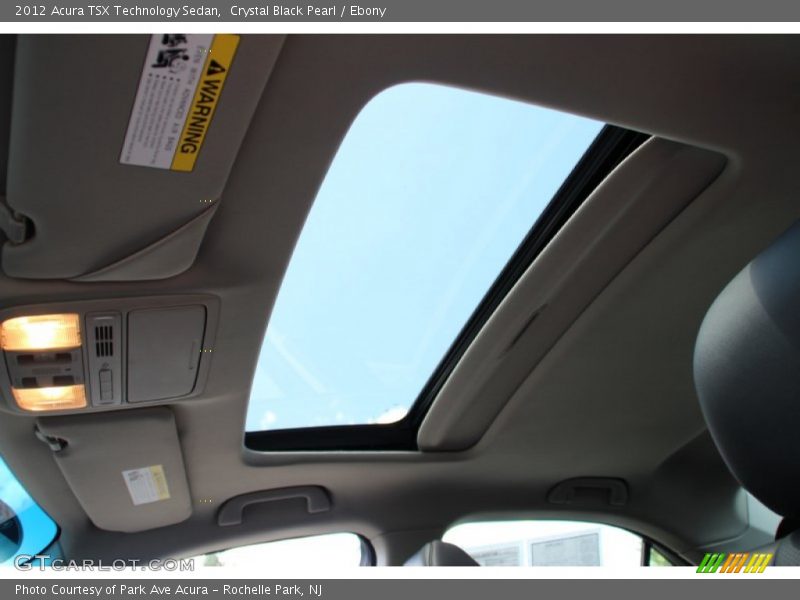 Crystal Black Pearl / Ebony 2012 Acura TSX Technology Sedan