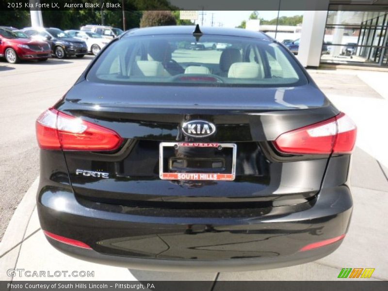 Aurora Black / Black 2015 Kia Forte LX
