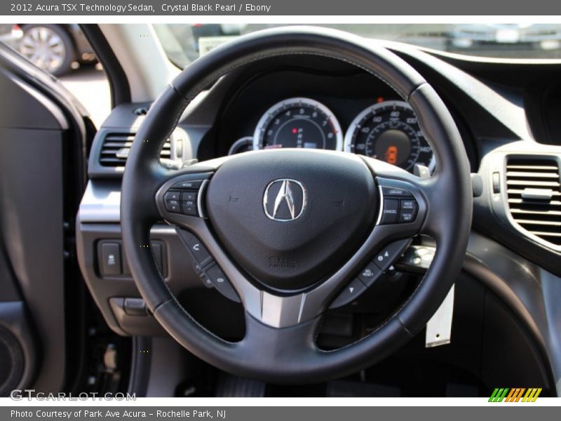Crystal Black Pearl / Ebony 2012 Acura TSX Technology Sedan