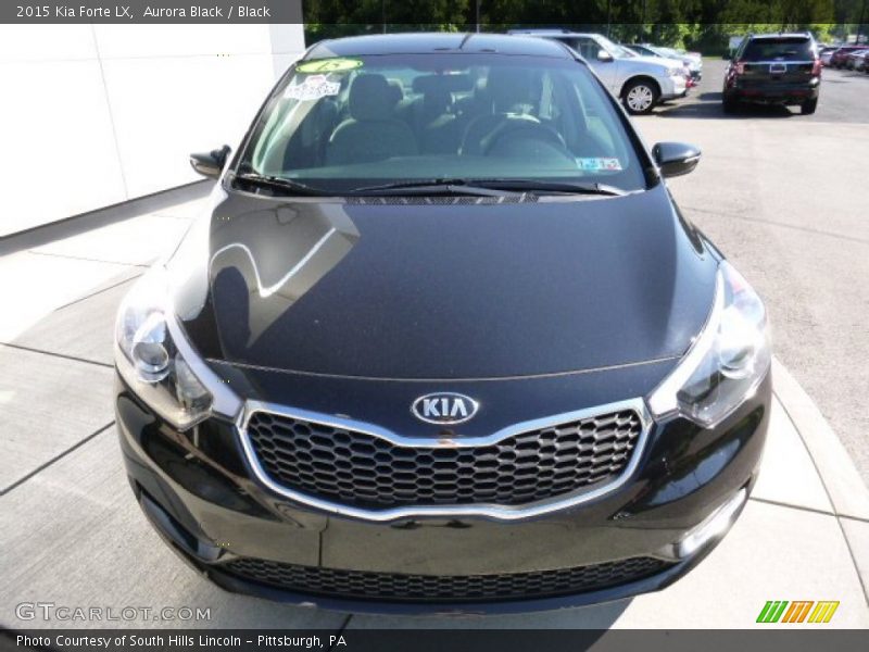 Aurora Black / Black 2015 Kia Forte LX