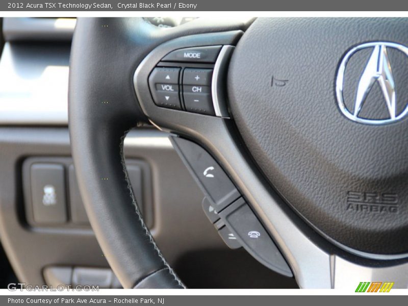 Crystal Black Pearl / Ebony 2012 Acura TSX Technology Sedan