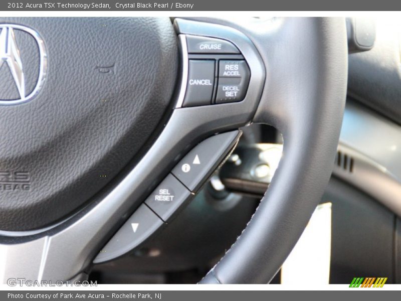 Crystal Black Pearl / Ebony 2012 Acura TSX Technology Sedan