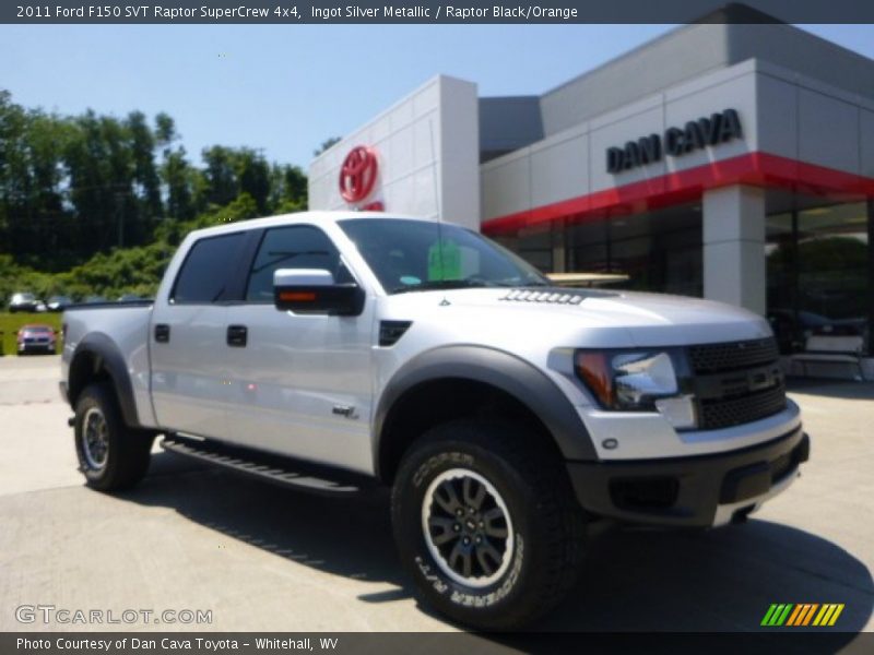 Ingot Silver Metallic / Raptor Black/Orange 2011 Ford F150 SVT Raptor SuperCrew 4x4