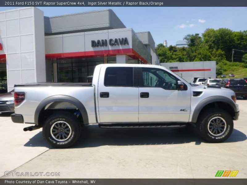 Ingot Silver Metallic / Raptor Black/Orange 2011 Ford F150 SVT Raptor SuperCrew 4x4