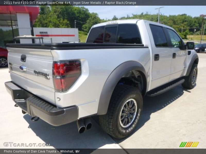Ingot Silver Metallic / Raptor Black/Orange 2011 Ford F150 SVT Raptor SuperCrew 4x4