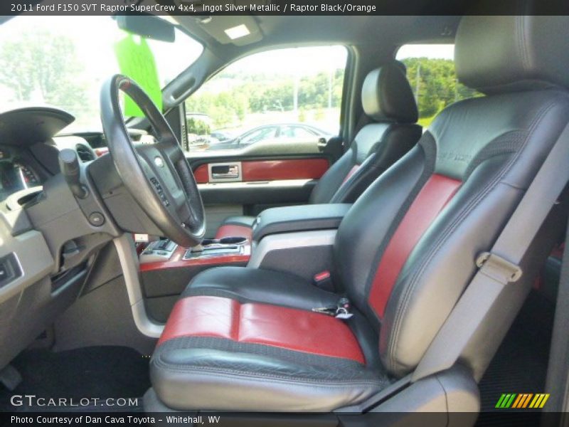 Ingot Silver Metallic / Raptor Black/Orange 2011 Ford F150 SVT Raptor SuperCrew 4x4