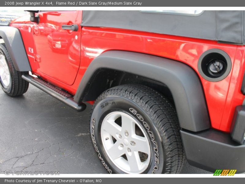 Flame Red / Dark Slate Gray/Medium Slate Gray 2008 Jeep Wrangler X 4x4