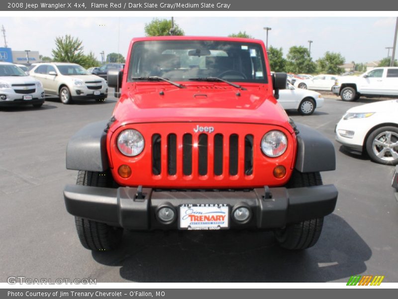 Flame Red / Dark Slate Gray/Medium Slate Gray 2008 Jeep Wrangler X 4x4