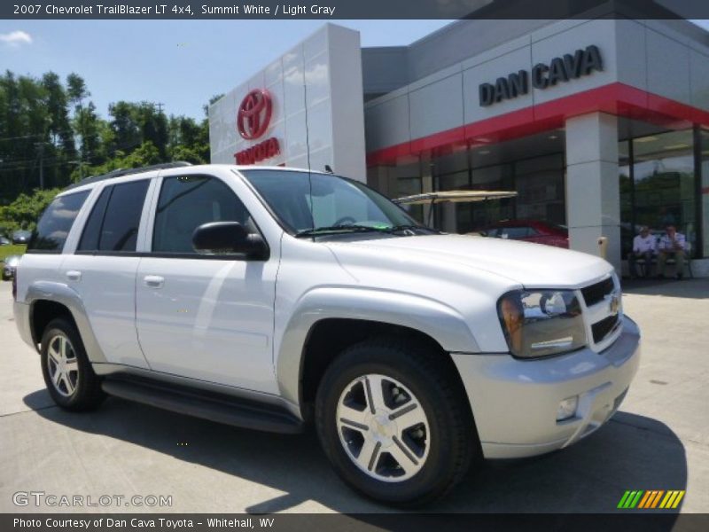 Summit White / Light Gray 2007 Chevrolet TrailBlazer LT 4x4