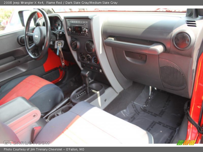 Flame Red / Dark Slate Gray/Medium Slate Gray 2008 Jeep Wrangler X 4x4