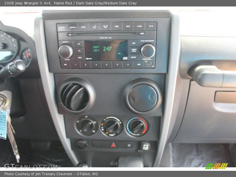 Flame Red / Dark Slate Gray/Medium Slate Gray 2008 Jeep Wrangler X 4x4