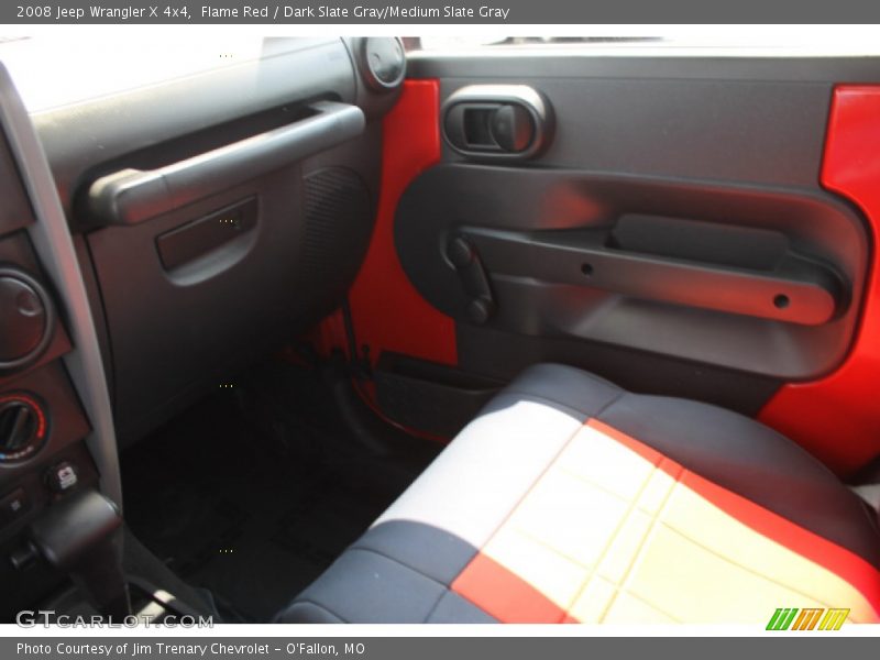 Flame Red / Dark Slate Gray/Medium Slate Gray 2008 Jeep Wrangler X 4x4