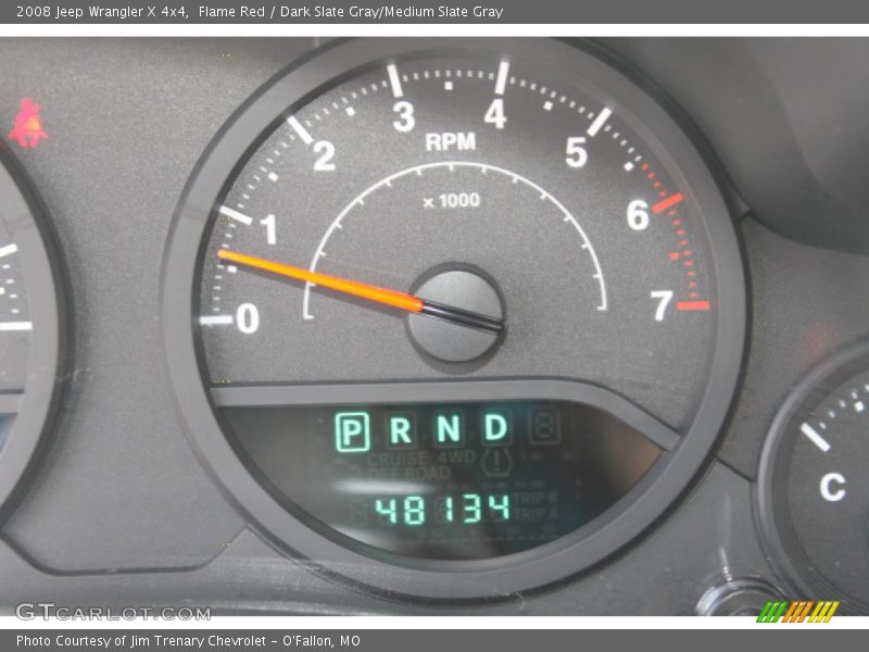 Flame Red / Dark Slate Gray/Medium Slate Gray 2008 Jeep Wrangler X 4x4