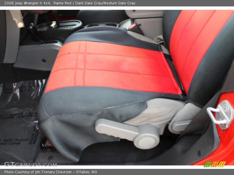 Flame Red / Dark Slate Gray/Medium Slate Gray 2008 Jeep Wrangler X 4x4