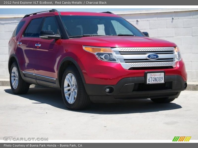 Red Candy Metallic / Charcoal Black 2012 Ford Explorer XLT EcoBoost